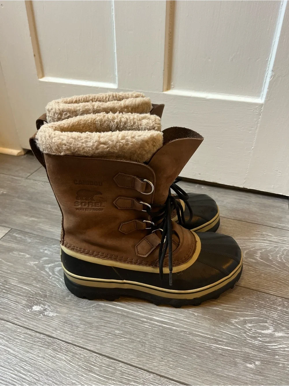 Men’s Sorel Caribou Winter Boots Bruno Size M 8 waterproof design
